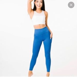 ZYIA Royal Blue Light N Tight Hi-Rise 7/8 Leggings Size 12